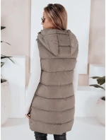 Dámská prošívaná vesta BRITA béžová FashionStreet TY3267