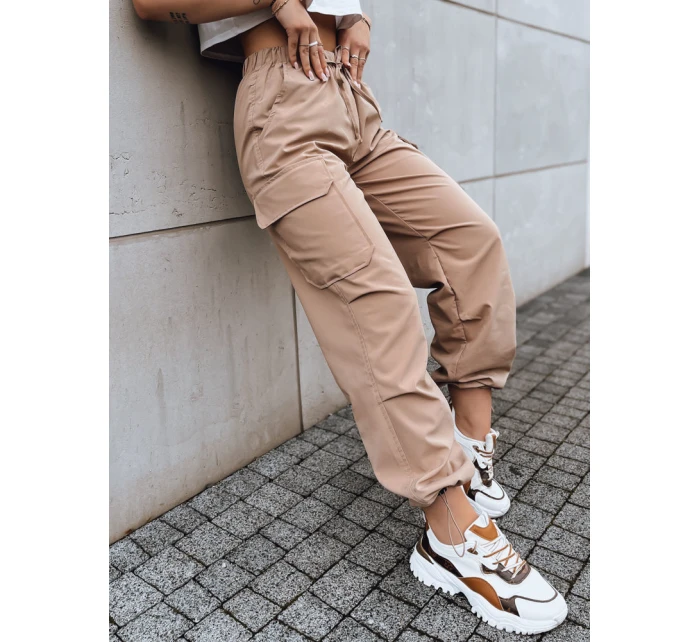 Dámské padákové kalhoty beige Dstreet model 21971086 - FashionStreet