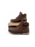 Wrangler Yuma pánské boty sobolí boty elegantní kožené boty tmavě hnědé