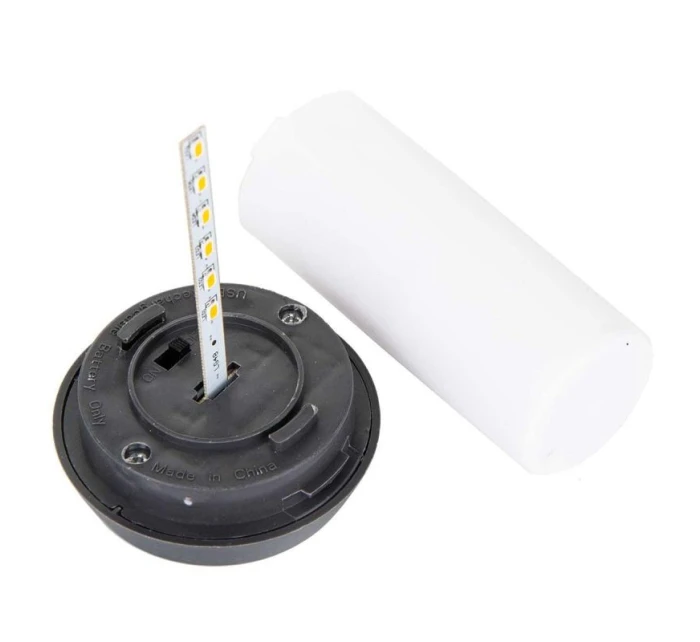 DANCING FLAMES SOLAR LAMP 12 LED SMD 7,5x7,5x46,5 cm KPL 5SZT