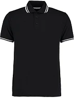 KK 409 Pánské kontrastní piqué polo model 22419913 black/white - Kustom Kit KK 409 Pánské kontrastní piqué polo model 22419913 black/white - Kustom Kit