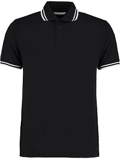 KK 409 Pánské kontrastní piqué polo model 22419913 black/white - Kustom Kit