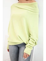 Dámský viskózový svetr typu asymetrický model 22286877 - K-Fashion