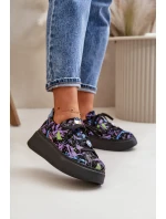 Kožené Sportovní Boty Na Platformě Fialové model 21670482 - Maciejka Kožené Sportovní Boty Na Platformě Fialové model 21670482 - Maciejka