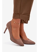 Eko semišové lodičky Sergio Leone 1339 světle hnědé Eko semišové lodičky Sergio Leone 1339 světle hnědé