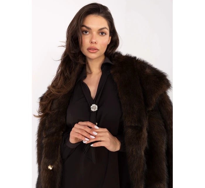 Bluzka IT BZ model 21771762 ciemny brązowy - FPrice Bluzka IT BZ model 21771762 ciemny brązowy - FPrice