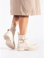 Pěkné dámské kotníčkové boty hnědé Pěkné dámské kotníčkové boty hnědé