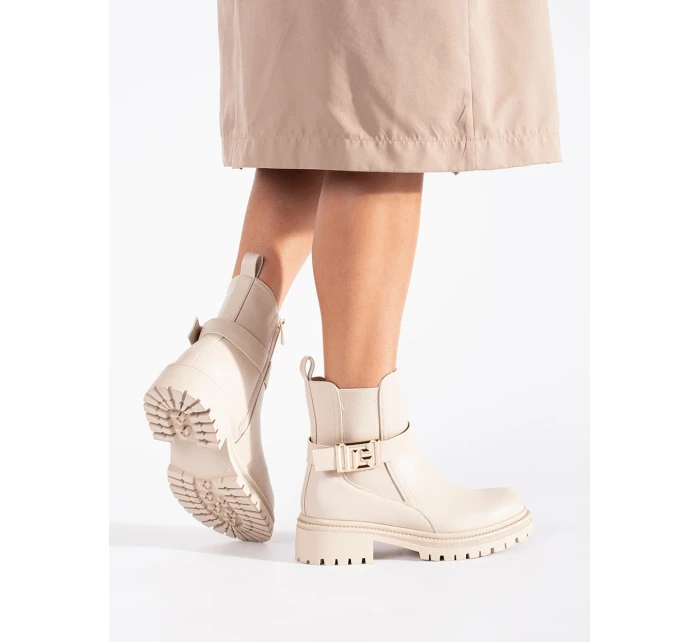 Pěkné dámské kotníčkové boty hnědé Pěkné dámské kotníčkové boty hnědé