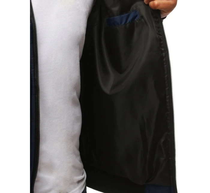 Pánská přechodná bunda prošívaná tmavě modrá TX2822