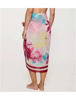 Beach MyWear Pareo - WHITE/PINK - TRIUMPH WHITE/PINK - TRIUMPH