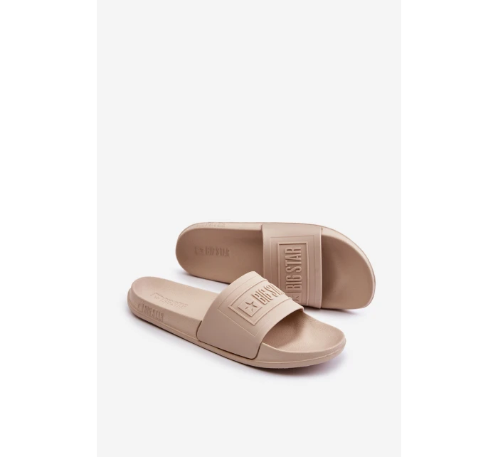 Lehké Dámské Pantofle Big Star OO274035 Béžové