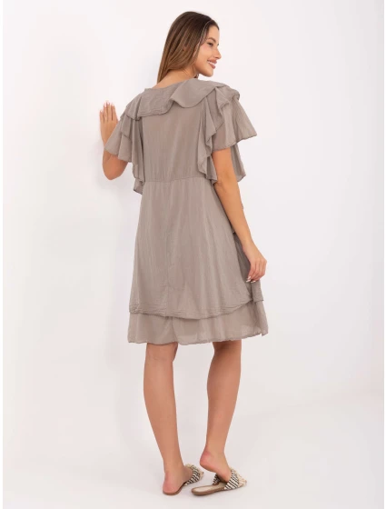 Sukienka MI SK model 21217549 ciemny bezowy - FPrice