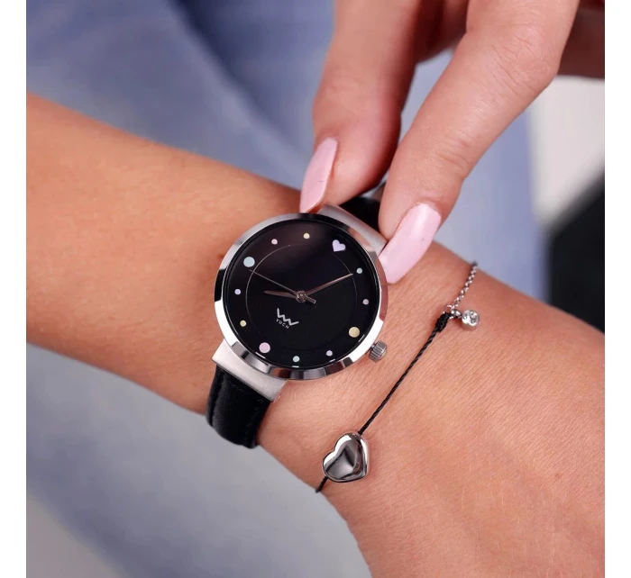 Náramek VUCH Shiny Heart Black Náramek VUCH Shiny Heart Black