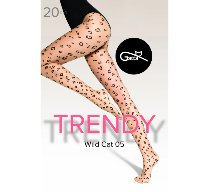 WILD CAT - 05 Vzorované punčocháče WILD CAT - 05 Vzorované punčocháče