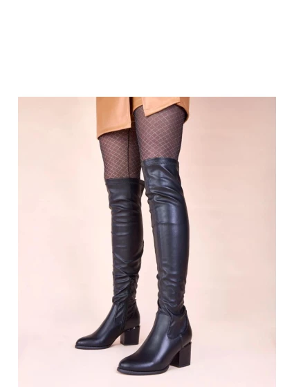 Kozačky na podpatku  model 221012 Solea