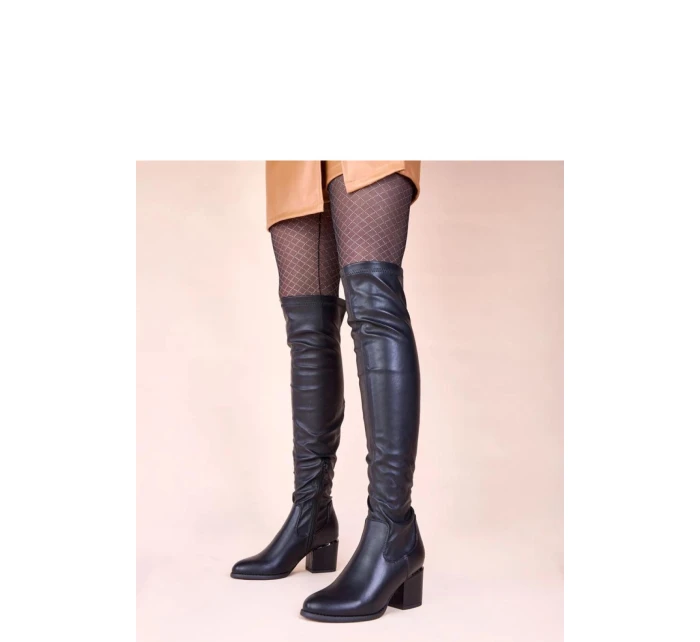 Kozačky na podpatku  model 221012 Solea