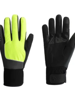Zimní rukavice Rogelli ESSENTIAL HIVIS fluo M