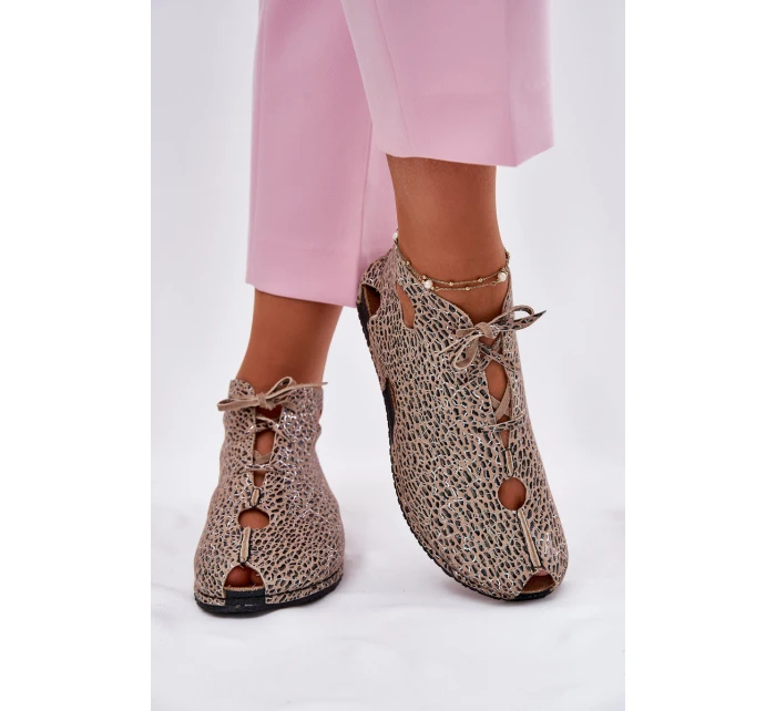 Vzorované Kožené Botky model 21697476 Panterka - Maciejka