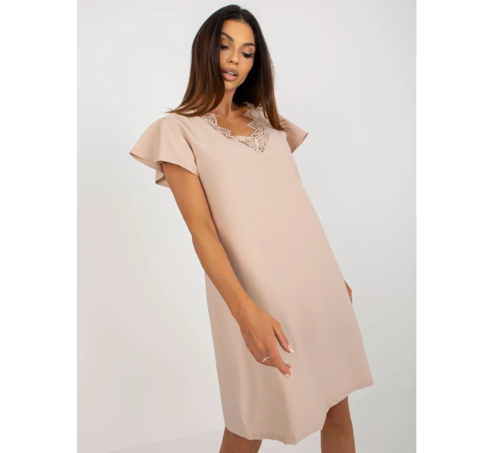 Šaty WN SK VE45.09 béžová Šaty WN SK VE45.09 béžová