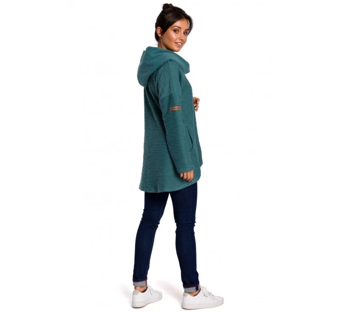 B131 Svetr s vysokým límcem - indigo