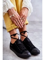 Dámské nízké Materiál tenisky Big Star KK274009 Černá Dámské nízké Materiál tenisky Big Star KK274009 Černá