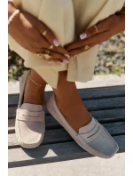 Dámské mokasíny z broušené kůže Big Star – béžové Dámské mokasíny z broušené kůže Big Star – béžové