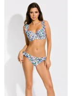 Plavkové kalhotky Zanzibar bílo-modro-zelené - Mediolano