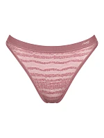 Dámská tanga FREE Evolve String Lace - UNKNOWN - hnědé 7836 - SLOGGI