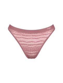 Dámská tanga FREE Evolve String Lace - UNKNOWN - hnědé 7836 - SLOGGI
