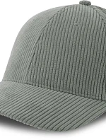 Atlantis Headwear Cordy-S 6 panelová manšestrová kšiltovka 33.0226 grey