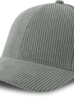 6 panelová manšestrová kšiltovka grey model 22478939 - Atlantis Headwear