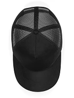 Beechfield B 643 5 panelová kšiltovka "Suede Snapback Trucker" 53.0643 black