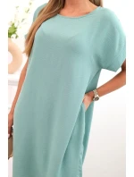 Šaty s kapsami  tmavá máta