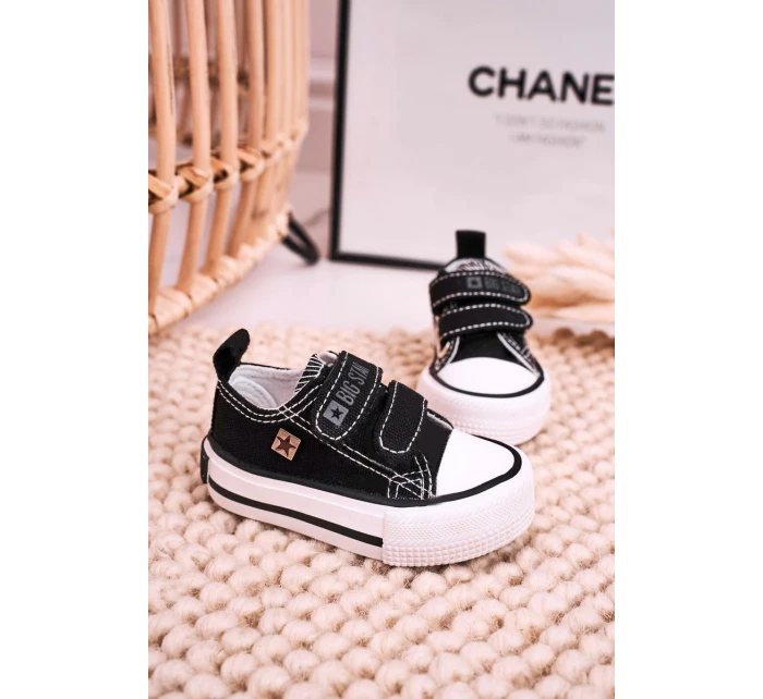 Dětské Tenisky Na Suchý Zip BIG STAR model 21545391 Černé - Big Star Shoes Dětské Tenisky Na Suchý Zip BIG STAR model 21545391 Černé - Big Star Shoes
