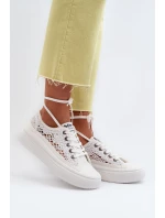 Dámské krajkové tenisky model 21649979 bílé - Lee Cooper