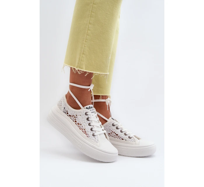 Dámské krajkové tenisky model 21649979 bílé - Lee Cooper