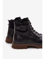 Pánské zimní boty model 21713707 tmavě hnědé - Wrangler Pánské zimní boty model 21713707 tmavě hnědé - Wrangler