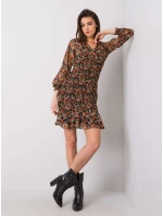 Šaty 328 SK 50024.52 černá a béžová