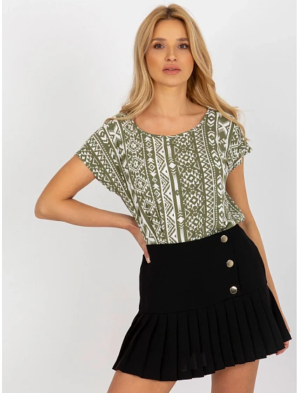 Dámská halenka model 18132780 khaki barva - FPrice