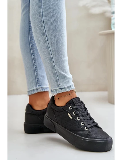 Dámské Tenisky Na Platformě Zateplené Big Star Černé