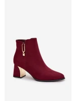 Boty na podpatku model 217726 Step in style Boty na podpatku model 217726 Step in style