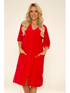 Dámský župan se zipem De Lafense 431 Velur M-4XL