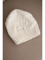 Dámská zimní čepice z vlny s a prodlouženými stranami fialová model 21865216 - K-Fashion Dámská zimní čepice z vlny s a prodlouženými stranami fialová model 21865216 - K-Fashion