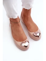 Dámské baleríny srdcem  Nude model 21661875 - Zaxy