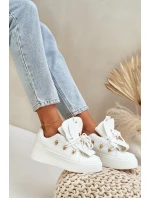 Dámské Tenisky Na Platformě Bílé model 21682857 - Boto