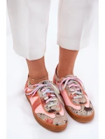 Dámské Kožené Tenisky Maciejka 06840-18 Oranžové