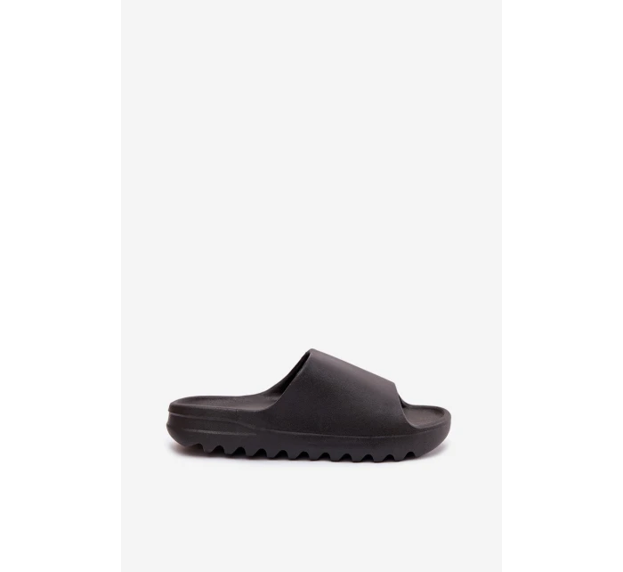 Dámské pantofle na platformě černé Olyria