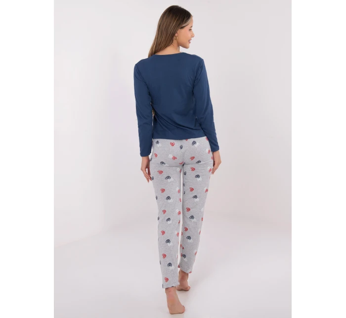 Pyžamo DU PI FP 009.84 tmavě modré Pyžamo DU PI FP 009.84 tmavě modré