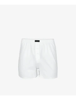 Pánské klasické boxerky s knoflíčky ATLANTIC - bílé