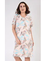 Dámská noční košile s krátkým rukávem model 18316239 - Vienetta Dámská noční košile s krátkým rukávem model 18316239 - Vienetta
